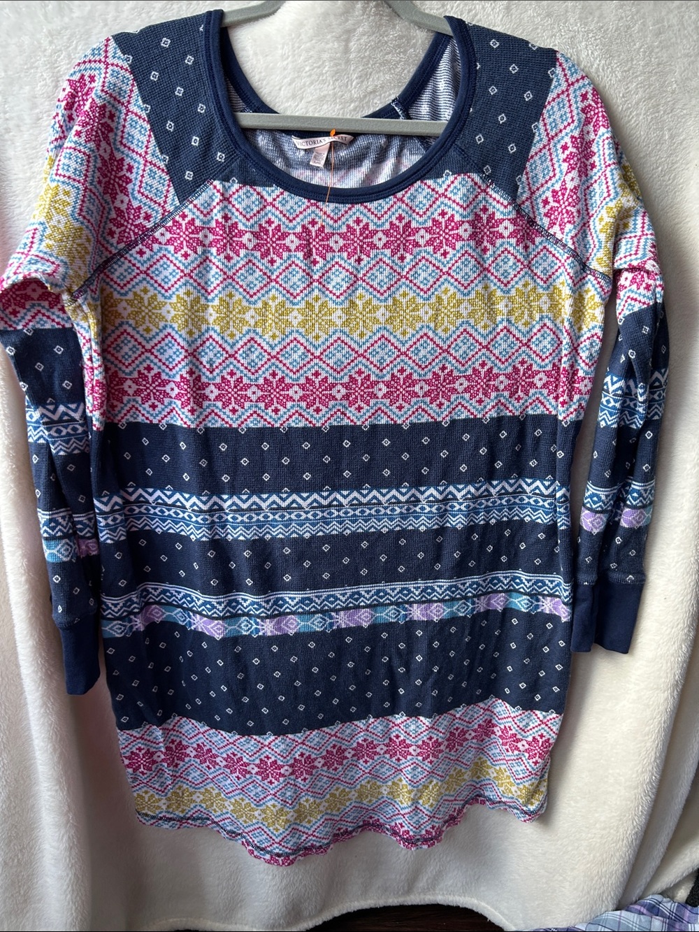 Victoria Secret thermal long sleeve sleep shirt size large